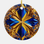 Ornament met Zweden Kleuren Design (Achterkant)