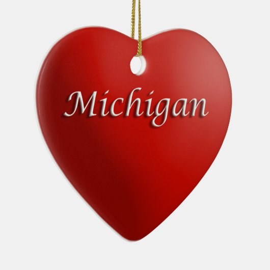 Ornament Michigan Red Heart Keepomwille (Rechts)