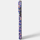 Ornament Muster blau orange Case-Mate iPhone Case (Achterkant / Links)