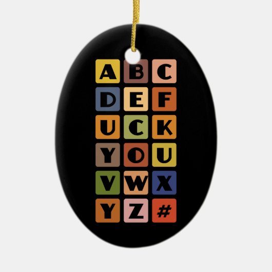 Ornament Naughty Alphabets (Voorkant)