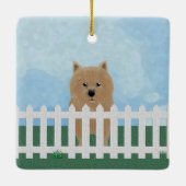 Ornament Norwich Terrier (Achterkant)