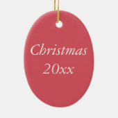 Ornament - (ovl) - Antiek kerstman in de boom (Achterkant)