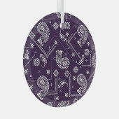 Ornament Paisley Bandana Print Pattern (Voorkant Rechts)