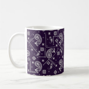 Ornament Paisley Bandana Print Pattern Koffiemok