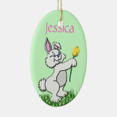 Ornament - Pasen - Bunny & Tulip (R/F) (Rechts)