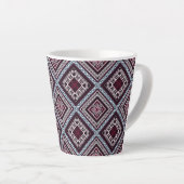 Ornament Pattern Latte Mok (Rechterhoek)