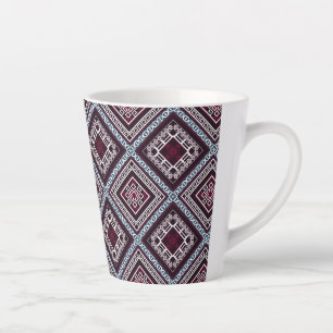 Ornament Pattern Latte Mok