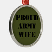 Ornament Proud Army Wife (Rechts)