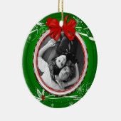 Ornament Red Green Holly 1 kerst (Rechts)