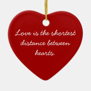 Ornament Red Heart Sentiment