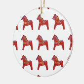 Ornament rode Dala paard (Links)