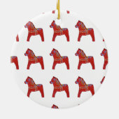 Ornament rode Dala paard (Achterkant)