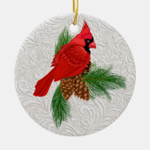 Ornament rode vogel