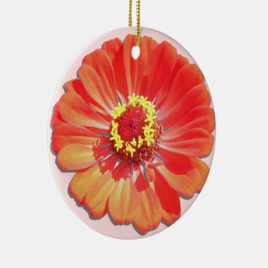 Ornament - Rode Zinnia (Rechts)