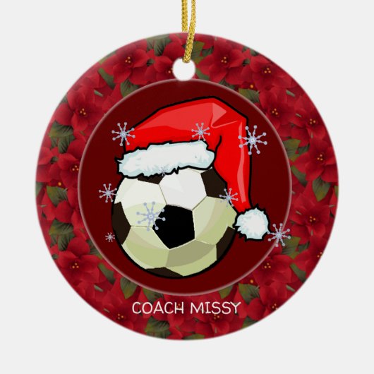 Ornament - Santa Soccerball (Voorkant)