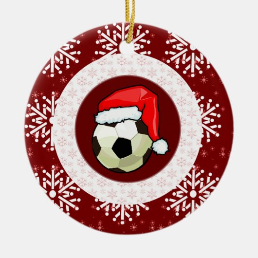 Ornament - Santa Voetbal (Voorkant)