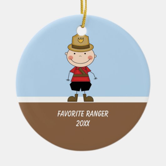Ornament schattig Boy Ranger (Voorkant)