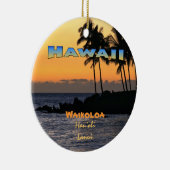 Ornament: schemering bij Waikoloa (Circle) Keramisch Ornament (Rechts)