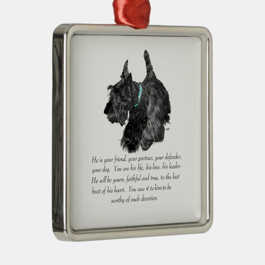 Ornament Scottie Keepomwille - MALE (Rechts)