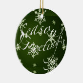 Ornament Seizoensgroeten - Groen (Rechts)