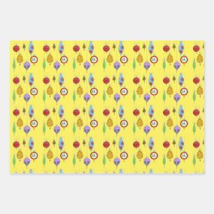  Ornament Set Inpakpapier Vel