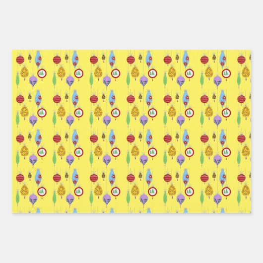  Ornament Set Inpakpapier Vel (Voorkant)