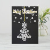 Ornament & Sneeuwvlokken Kaart (Staand voorkant)