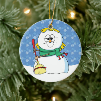 Ornament sneeuwvrouwen