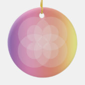 Ornament - snijcirkels en regenboog (Achterkant)