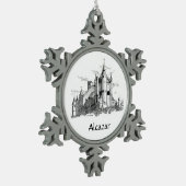 Ornament - Snowflake - Alcazar - kasteel (Links)