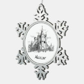 Ornament - Snowflake - Alcazar - kasteel (Rechts)