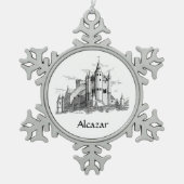 Ornament - Snowflake - Alcazar - kasteel (Voorkant)