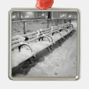 ornament "Snowy Benches"