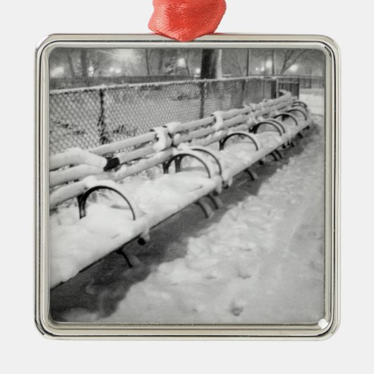 ornament "Snowy Benches" (Voorkant)