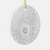 Ornament, Spiderweb Halloween Decoration Keramisch Ornament (Rechts)