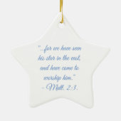 Ornament Star Scripture (Achterkant)
