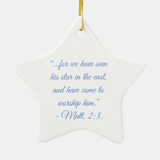 Ornament Star Scripture (Achterkant)