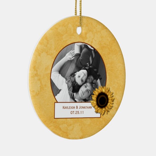 Ornament Sunflower Photo Wedding Keepomwille (Rechts)