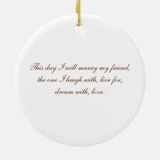 Ornament Sunflower Photo Wedding Keepomwille (Achterkant)