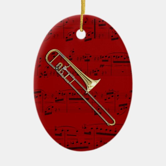 Ornament - Trombone (alto) - Kies uw kleur (Voorkant)