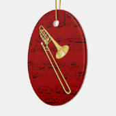 Ornament - Trombone (baars) - Kies uw kleur (Links)