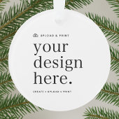 Ornament Uw Ontwerp Upload Acryl Ronde