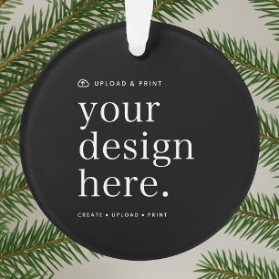 Ornament Uw Ontwerp Upload Acryl Ronde