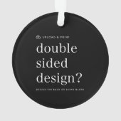 Ornament Uw Ontwerp Upload Acryl Ronde (achterkant)