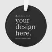 Ornament Uw Ontwerp Upload Acryl Ronde (voorkant)