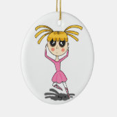 Ornament van Ballerina - Roze (Rechts)