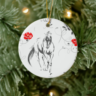 Ornament van barokpaarden