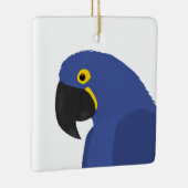 Ornament van blauwe papegaai (Rechts)