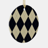 Ornament van Cream en Black Argyle (Rechts)