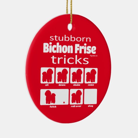 Ornament van de Bichon Frise Tricks (Rechts)